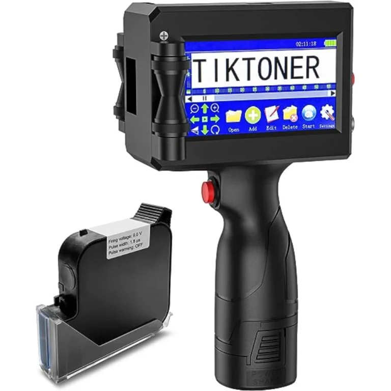 Handheld Inkjet Printer DK-1275 Pro offers fast, portable batch coding and expiry date printing on cartons, bottles, plastic, and packaging.