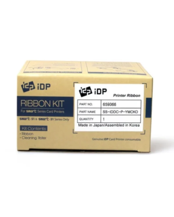 IDP YMCKO Ribbon 659366 Kit for SMART-31 and SMART-51 ID Card Printers (250 Images)