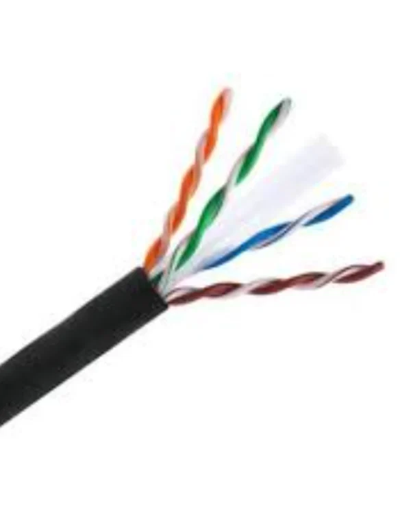 Black Copper CAT-6 Outdoor Hard Single Jacket PE UTP Waterproof Cable