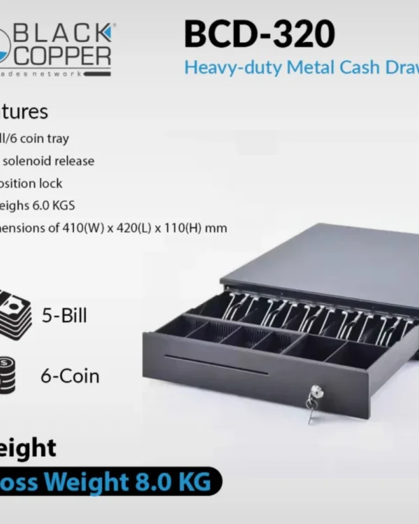 Cash Drawer BlackCopper BCD320