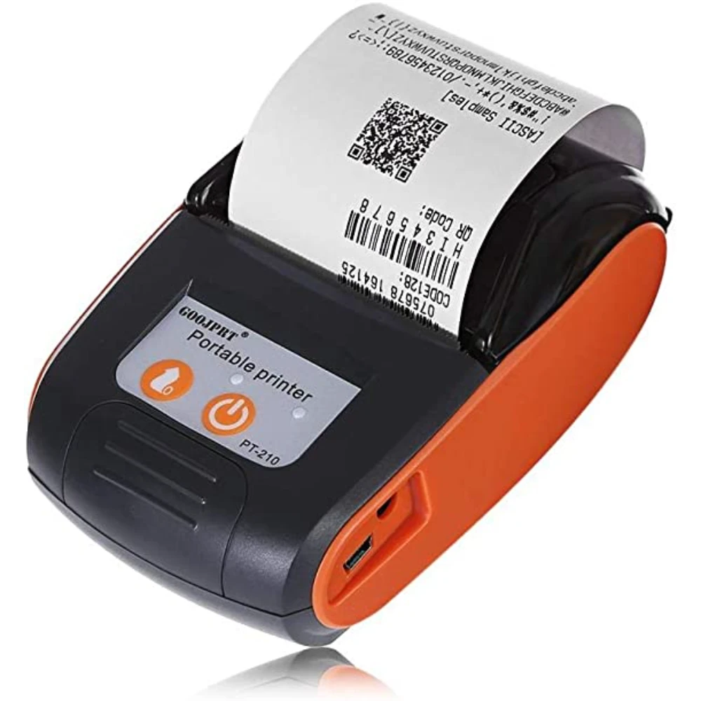 51OAfTK-VaL._AC_SX569_.webp GOOJPRT PT-210 Portable Bluetooth Thermal Printer Mini Receipt Printer 58MM Wireless Printing for Windows Android iOS - Image 1