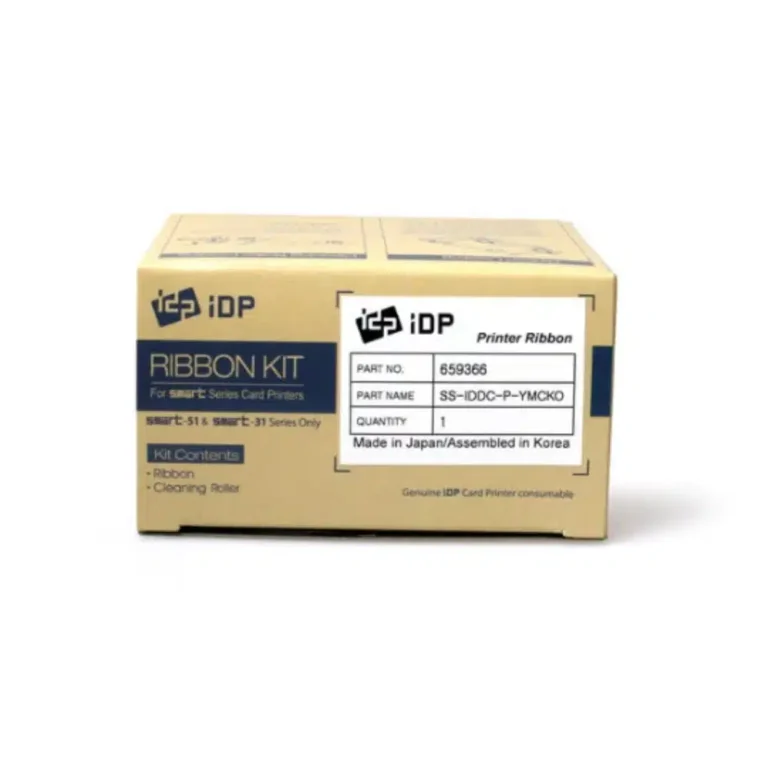 IDP YMCKO Ribbon 659366 Kit for SMART-31 and SMART-51 ID Card Printers (250 Images) IDP YMCKO Ribbon 659366 Kit for SMART-31 and SMART-51 ID Card Printers (250 Images)