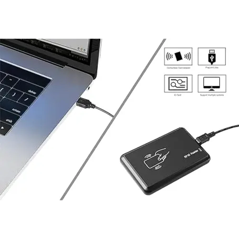 71sKjranSwL._SX450_.webp RFID Card Reader Plug & Play 125kHz - Image 1