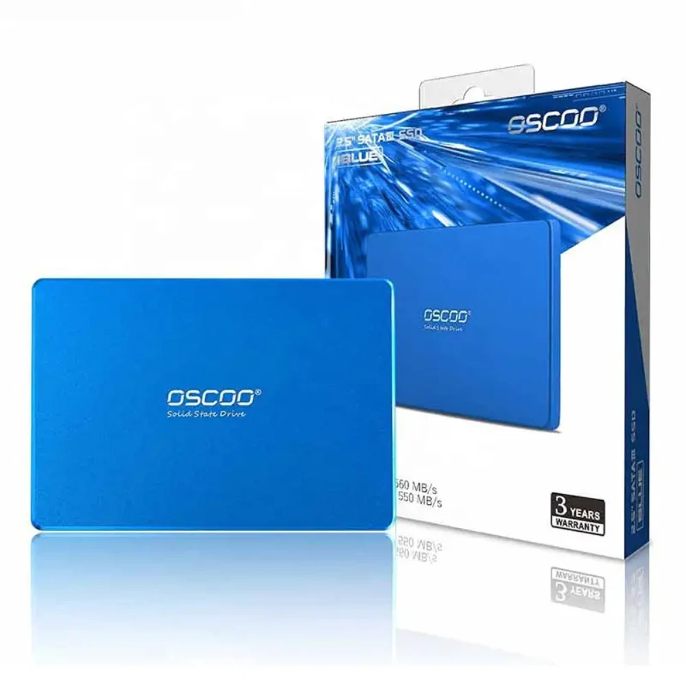 OSCOO-Blue-2.5-inch-SATA-III-256GB-SSD.webp Hard Drive SATA III 256GB SSD OSCOO Blue 2.5 inch - Image 1