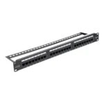 Black Copper Cat 6 24 Port Patch Panel
