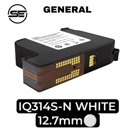 General IQ314s 12.7mm White Solvent Ink Cartridge