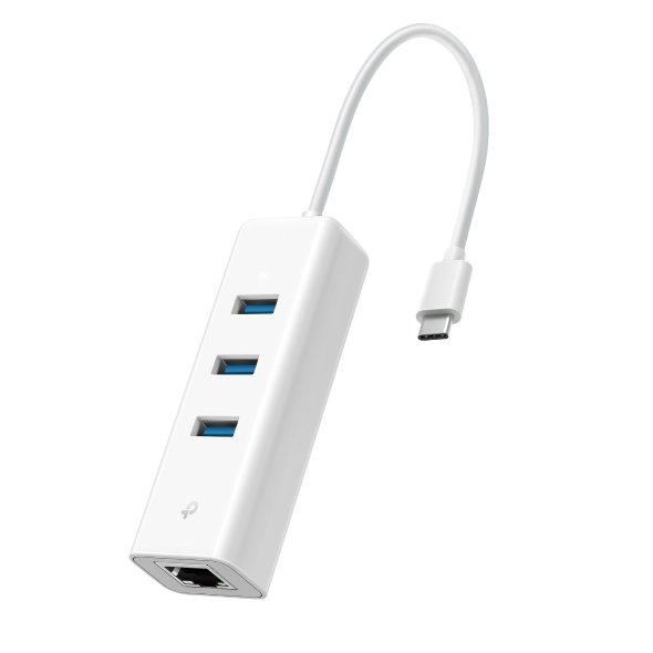 TP-Link UE330C – USB 3.0 Type-C to Gigabit Ethernet Adapter with 3-Port USB Hub