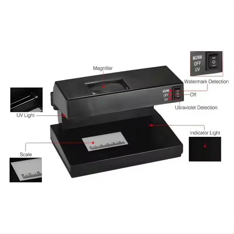 ATC-Counterfeit Money Detector with UV Light Currency Checker Price in Pakistan