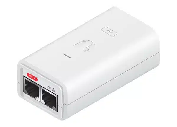 Ubiquiti POE-24-7W-G-WH – 24V 7W Gigabit PoE Adapter White
